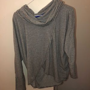 CALVIN KLEIN STRIPED PERFORMANCE TOP